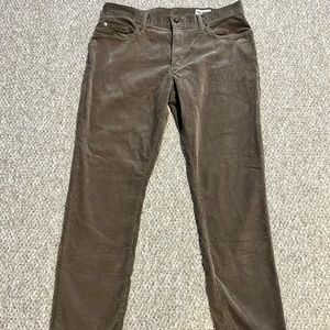 Todd Snyder 34x30 Stretch Slim Italian Corduroys Brown/Grey